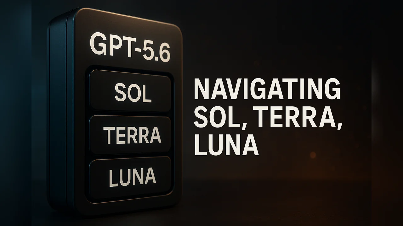 OpenAI GPT-5.6 Launch: Sol, Terra & Luna Modellen Vergeleken - ai illustratie
