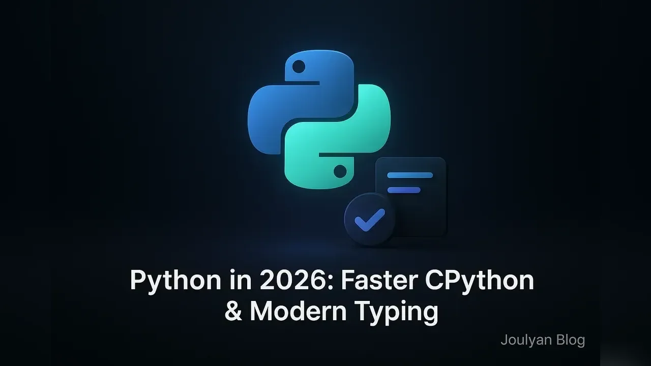 Python in 2026: Faster CPython & Modern Typing - رسم توضيحي لـ programming-languages