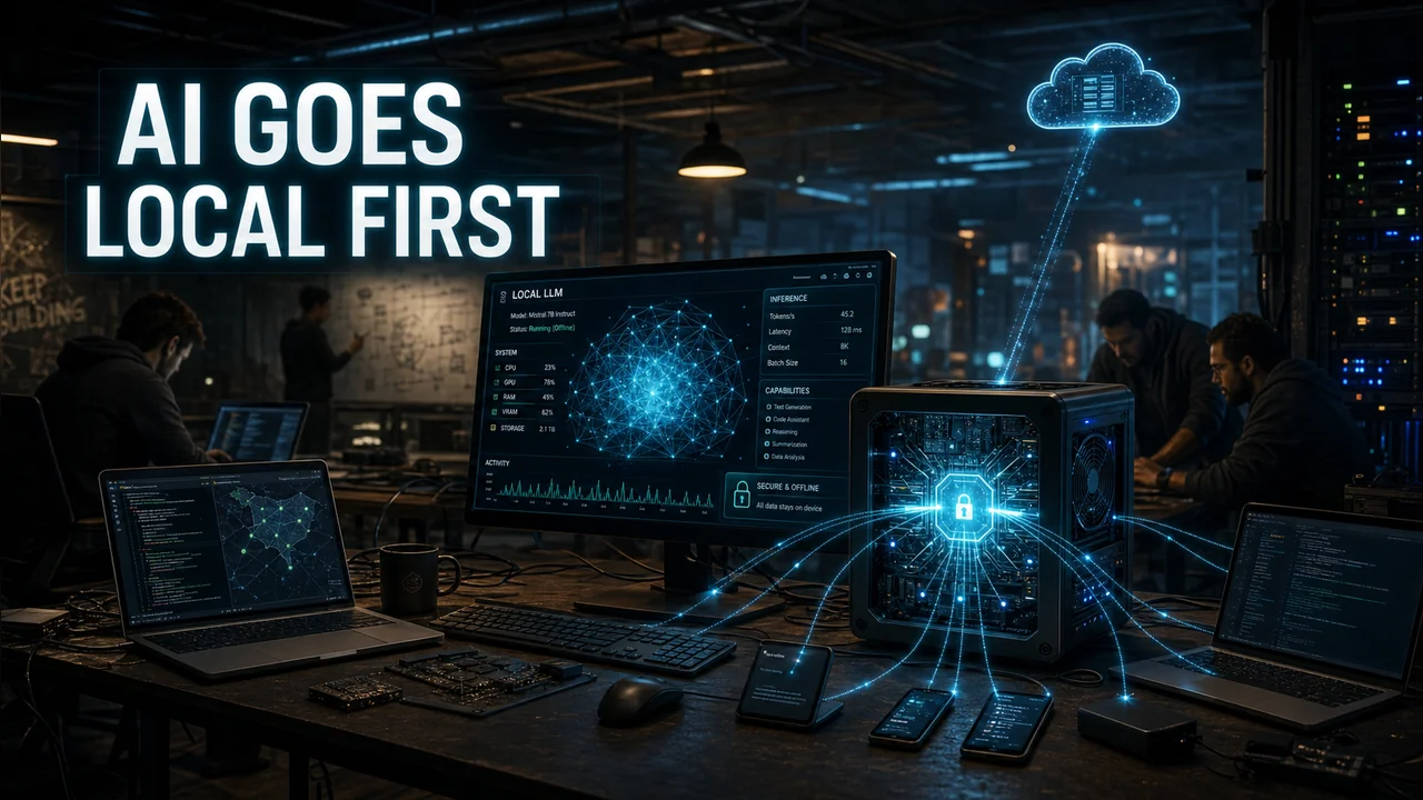 Local LLMs: The Real AI Revolution? Inside Offline-First AI - ai illustration
